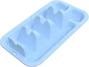 FytStycale Mexican Taco Holder, Stand, Serving Tray, for Baking, Mexican Restaurant, Taco Shell Holder with Dividers for Gatherings, Light Blue