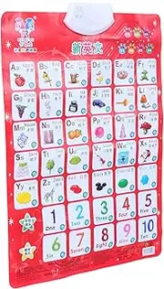ibasenice 1pc Early Education Audio Wall Chart Kids Talking Poster Electronic Education Wall Sticker Toddler Stickers Toy's for Kids Educational Phonetic Chart Preschool PVC Appendix Number