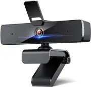 Webcam with Dual Microphone, DEPSTECH 2K QHD Privacy Cover