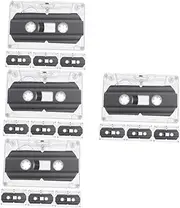 ARTIBETTER 16 Pcs Blank Audio Tape Blank Cassette Tapes Cassettes Empty Cassette Tapes Blank Tape Cassete Casette Clear Cassette Tape Cases Audio Cassette Storage Recording Cassette Ornaments