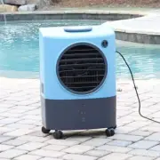 Swamp Cooler Evaporative Air Portable Commercial Fan 1300 CFM 500sq ( ICE BLUE )
