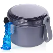 Denture Case Leak Proof Bath Cup for Travel Container Grey 1