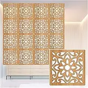Hanging Room Divider, Openwork Wood Plastic Living Room DIY Partitions Panel Screen,Waterproof Hotel Restaurant Decoration Screen,3 Colors