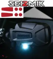 Red Seizmik Pursuit Night Side Mirrors- 2013-2019 Polaris Ranger 900 XP / Crew
