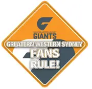 Greater Western Sydney AFL Team Supporters Car Sign * GWS Fans Rule!