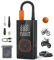 Tire Inflator Portable Air Compressor-150PSI Bike Pump, 20000mAh Air Pump Cor...