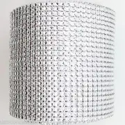 4.75" x 10 YARDS SILVER DIAMOND MESH WRAP ROLL RHINESTONE SPARKLE BLING RIBBON