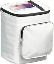 Handlebar Bag | 11.81 Inches Waterproof Bike Frame Bag | Reflective Basket | Oxford Cloth Front Bag with Phone Holder 6kg Load Fits Bikes Scooters Strollers Shoulder Strap