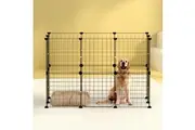 i.Pet Pet Dog Playpen Enclosure Cage 20 Panel Puppy Fence Play Pen Foldable Metal