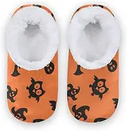 [Caihoyu] Kids Girls Boys Closed Back House Slippers Coral Fleece Non-Slip Spa Hotel Guest Slippers Indoor Outdoor Winter Bedroom