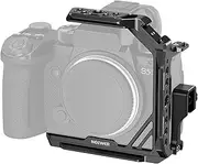 [NEEWER] LUMIX S5 II X Half Cage for Panasonic S5II/S5 IIX Camera, Metal Video Rig with HDMI Cable Clamp, NATO Rail, 1/4" 3/8" Thread, Arca Type Baseplate Compatible with DJI RS2 RSC2 RS3 PRO, CA056