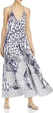 Rebecca Taylor NWT Skye Silk Mosaic Tank Maxi Dress Patchwork Size 0 $450.00