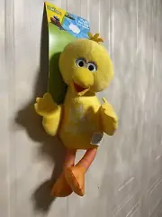 Sesame Street Big Bird 14”Plush Pet Toy With Clinker & Squeaker "Let's Play ...