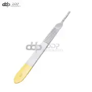 Scalpel Handle #3 Gold Plated Dental Veterinary Surgical Instruments
