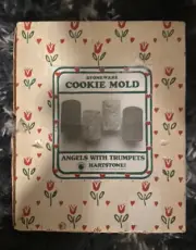 Vtg Hartstone Angel w/Trumpet Cookie Mold. Made Exclusively For The Smithsonian