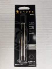 Cross Ballpoint Pen Refill Black Broad Dual Pack 8101-2