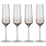 4PK Ladelle Prism 240ml Champagne Glass Stemmed Drinkware/Glassware Set Noir