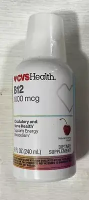 CVS Health Vitamin B12 1000mcg Nerve & Circulatory, 8 Fl Oz Liquid, Exp 09/25