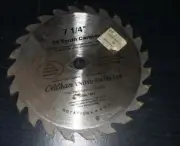 Oldham 24 tooth Carbide Saw Blade 7.25" NEW 9400 RPM