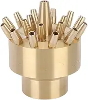 Pond Fountain Head,DN40 Female Thread Copper Sprayer Water Pump Head 3 Layer Scattering Landscape Spray Head for Home Garden Swimming Pool Park