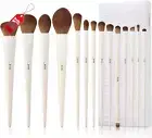 Makeup Brushes 14Pcs Set, Synthetic Foundation, Contour, Eyeshadow Kit, Light Gr