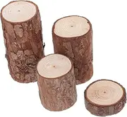 4pcs Hamster Cage Logs Dwarf Hamster Cage Hamster Cage Decor Tree Stump Carving Small Tree Stump Hamster Cage Board Fake Tree Stump Hamster Habitat Tree Bark Decor Wood