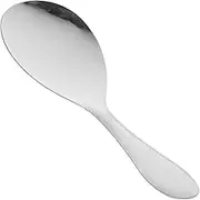 KOCKSHION 2pcs Stainless Steel Non Stick Rice Scoop and Soup Spoon Convenient Kitchen Accessory for Serving Mixing and Draining Heat Resistant and Easy to Clean