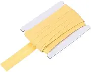 uxcell 3/4 Inch Single Fold Bias Tape Cotton Continuous Bulk Bias Tape for Sewing, Seaming Quilting Hemming Binding Crafts Simple Packaged (Lemon Yellow 10 Yards)