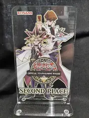 YuGiOh OTS Tournament Seto Kaibi & Yami Yugi Acrylic Second Place Trophy