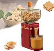 Peanut Butter Maker, Portable Grain Grinder, 120w Motor and 500ml Large Capacity, for ​Grinder Nut Peanut Cashew, with Non-Slip Base/Hourglass Entry and Removable Grinding Disk and Container