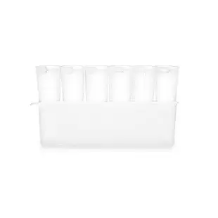 【ZipTop】美國白金矽膠袋-杯型六件組-雲朵白(含收納盒)