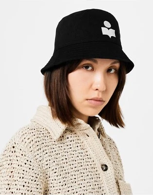 ISABEL MARANT WOMEN HALEY EMBROIDERED LOGO BUCKET HAT CU001XFAA3C05ABKEC