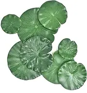 Pack of 8 Artificial Floating Foam Lotus Leaves, 4 Size Water Lily Pads Ornaments, Perfect for Patio Koi Fish Pond Pool Aquarium Home Garden Wedding Party Special Event Decoration