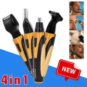 4 in 1 Rechargeable Hair Eyebrow Ear Nose Beard Trimmer Set Electric Shaver USB