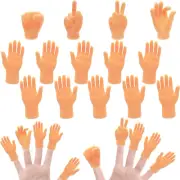 14Piezas de Mini Manos de Dedo Manos de Dedo en Miniatura de Goma Premium Estilo