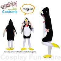在飛比找蝦皮購物優惠-小企鵝角色扮演服裝海洋世界動物裝衣服舞蹈兒童節幼兒園男孩女孩