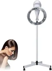 Professional Stand-Up Hood Hair Dryer, 950W 360° Rotating Heating Wire, Adjustable Temperature & 0–60 Min Timer, Height-Adjustable ABS Stand with 4 Wheels