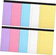 Gadpiparty 10 Pack Paperbacks Wide Ruled Notebook for Note Taking Small Pocket Notebook Legal Notepads Office Supplies Writing Pads A5
