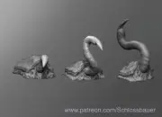 Skin Crawler Tentacle Monster Manual 28mm Scale DND D&D Tabletop Miniature SB
