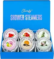 Cleverfy Shower Bombs Aromatherapy [6] Shower Steamers Gift Set With Essential Oils For Home Spa. Shower Melts a.k.a. Vaporizing Shower Tablets. In Shower Steamer Spa Gifts