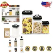 3-Piece Extra Large Airtight Storage Container Set - Flip Lock Kitchen Canisters