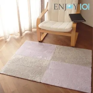 【ENJOY101】浴室吸水防滑地墊-升級款-60x45cm(矽膠布 抑菌 防水 止滑 安全 拼接 腳踏墊)