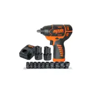 SP Tools 12V 3/8" Drive Impact Wrench Kit - SX Drive 6 Point Chrome Molybdenum