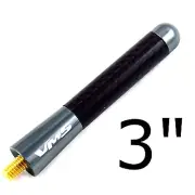 3" GUNMETAL CARBON FIBER STUBBY SHORT ANTENNA FOR BMW Z3 Z4 M3 328 325 330 318 (for: BMW)