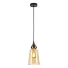 JEREZ Pendant Lamp Light Interior ES 72W Bronze Amber Flat Top Ellipse OD160xH30
