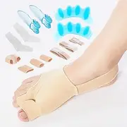 [JCPQDWTD] Bunion Corrector for Women and Men -Bunion Relief Protector Sleeves Kit-7 Pack Set,Non-Surgical Hallux Valgus Correction, Big Toe Separator Pain Relief, Pinky Toe Separator,Gel Toe Protectors