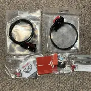 Sram AXS eTap HRD Road Disc Brake Post Mount Calipers Black Front and Rear Red