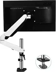 Ergonomic Monitor Mount, Single Monitor Arm, Monitor Desk Mount for 15-32 Inch Screens, Supports 2.0-8.0 kg, Fully Adjustable Monitor Mount with Gas Spring and Eyelet Base Height Verse