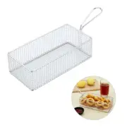 French Fry Basket Metal Wire Fry Basket Deep Fryer Pot Deep Fryer Basket