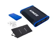 Kings 12AH Lithium Portable Value Pack 70W Solar Panel+ 65W Adapter+ Power Bank